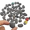 MSACC 120pcs Smooth Gray Tiny Painting Rocks | Natural Textured Stones for Arts, Crafts & DIY Projects – Rock Painting, Decoration & Creative Projects #2