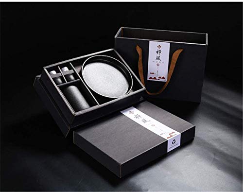 Miruike Sake 9-Piece Set Japanese Sake Cup Set With Warmer Black Ceramic For Home Gift For Halloween Thanksgiving Christmas #TOP1