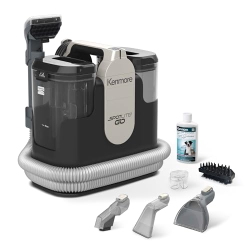 Image of Kenmore SpotLite Go Pet Portable Carpet & Upholstery Spot Cleaner Machine | 16KPa Power Suction Lightweight Deep Cleaning for Pet Messes, Couch, Area Rugs and Car Seats