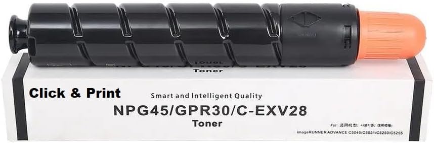 C Exv 28 Black With Chip Toner Cartridge Is Compatible Canon Ir Adv C5045 C5051 C5250 C5255 (C-Exv-28 Black)