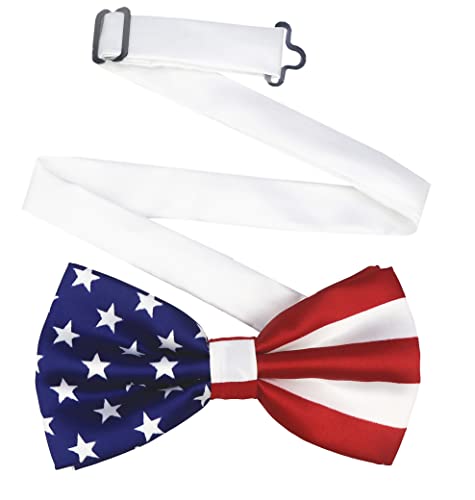 Red Blue White Pre-Tie Bow Tie Stars Stripes American Flag Designer Cravat Bowtie For Men Boy Kids #TOP3