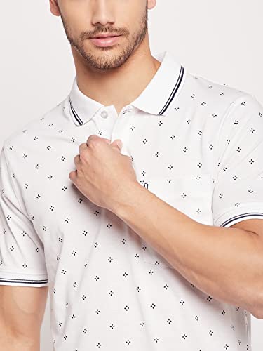 Image of UNIBERRY Men's Cotton Blend Half Sleeve Printed Polo Neck T-Shirt Has A Short Sleeve & Pocket On ChestBZRMT6-MR