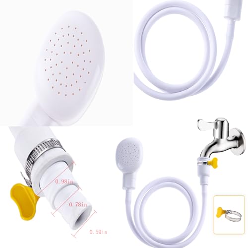 Sink Spray Rubber Hose, Sink Hose Attachment for Faucet Portable Sink Hose Faucet Sprayer, Shampoo Sprayer Hose for Dog, Pets, Bathing Baby, Washing Hair, Rinsing Vegetables. - Image 3
