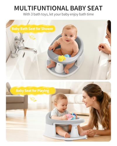 image for GrowthFun Baby Bath Seat for Babies 6 Months & Up, Bath Seats for Babi