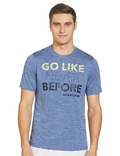 Image of Skechers Men's Polyester Regular Fit T-Shirt