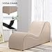 PUREMIND Yoga Chair for Adults, Sleek PU Chaise Lounge for Yoga, Great for Ergonomic for Stretching, Relaxing & Exercising, 61