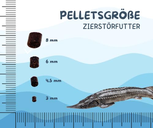 Warnick´s Zierstörfutter, Störfutter, 10 kg, 3 mm, sinkend - verdaulich