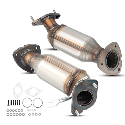 KAX Catalytic Converter Fit for 2009-2017 Traverse,2007-2016 Acadia,2008-2017 Enclave,2007-2010 Outlook,2017 Acadia Limited，Front 644035 Stainless Steel High Performance 2pcs (EPA Compliant)