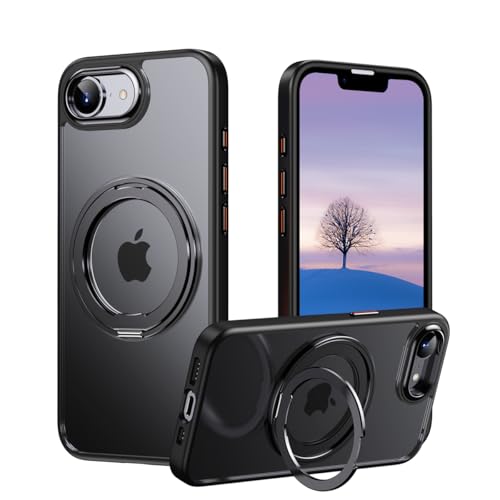 iPhone 16e p P[X ق16e Jo[ MagsafeΉ ACtH16e Jo[ 360°]X^h JYی ^t[ x^b` BX^hP[X CX[d ԍڃz_[ Ή Xgbvt  