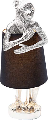 Preisvergleich Produktbild Kare Design Tischleuchte Animal Monkey, Silber / Schwarz, 56x23x23cm
