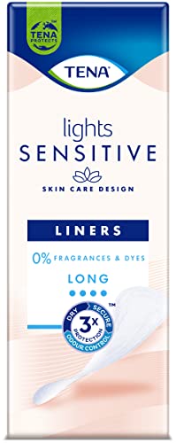 TENA Lights Long Liner, 120 Incontinence Liners for Women with Sensitive Skin, Breathable and Unscented Liner for Light Bladder Weakness and Incontinence, 20 Count (Pack of 6) - Image 3