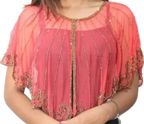 Women’s Net Poncho Top with Embroidery – Lightweight, Elegant & Versatile.-picture-41
