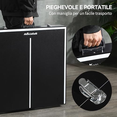 Variante de SPORTNOW mesa de ping pong plegable 152x76x72 cm negro
