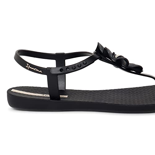 Ipanema Womens Flora Flats Sandals Black 8 #TOP3