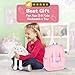 everfront Kids Backpack Bunny Pink with Leash,Toddler Backpack Stuffed Animals Toddler Toys,2 3 4 5 6 Year Old Girl Birthday Gift (Bunny Pink)