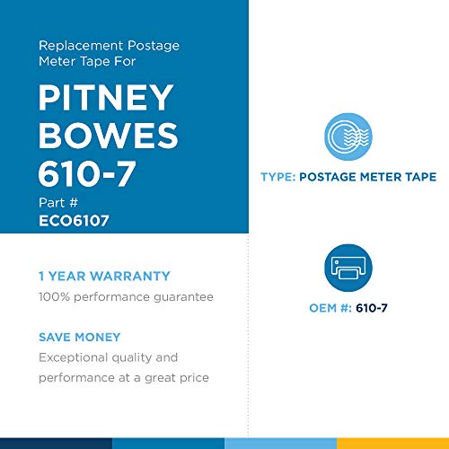 Clover ecoPost Replacement Postage Meter Tape for Pitney Bowes 613-H