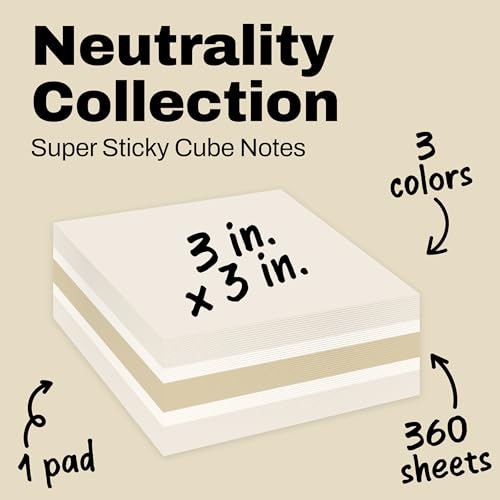 Post-it Notes super adhésives bloc 2x plus puissant Neutrality - 2