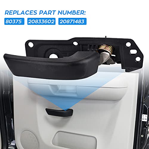 Faersi Interior Door Handle Kit Front/Rear Right Passenger Side For 2007-2014 Chevy Silverado, Tahoe, Suburban, Avalanche, Gmc Sierra, Yukon, Yukon Xl, Cadillac Escalade Replaces# 20833602, 80375 #TOP3