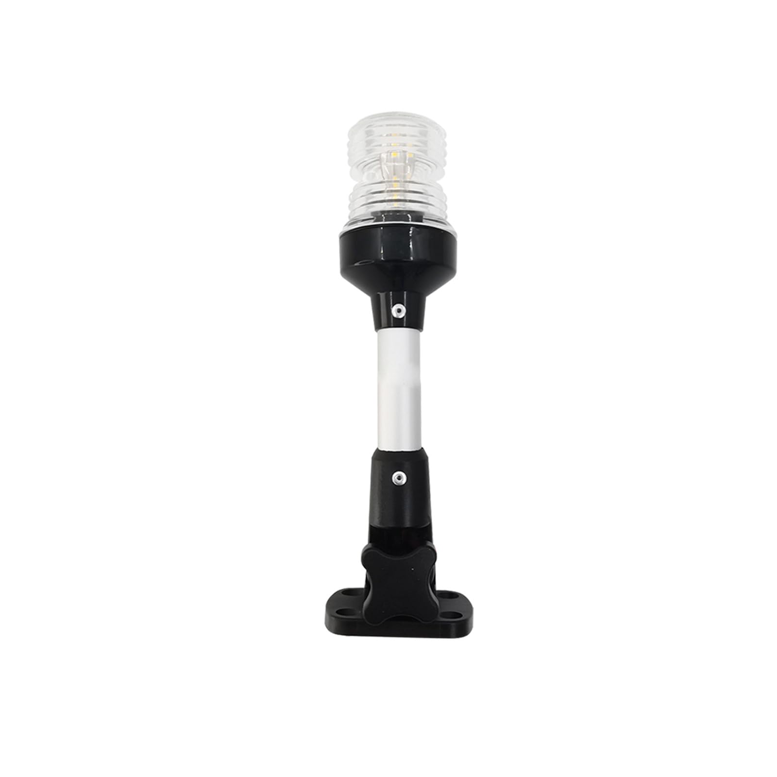 NCPSAKD Stern Light, Anchor Light, 360° Full View LED Boat Light, Angle Adjustable Aluminium Pole Marine Navigation Lamp,9in