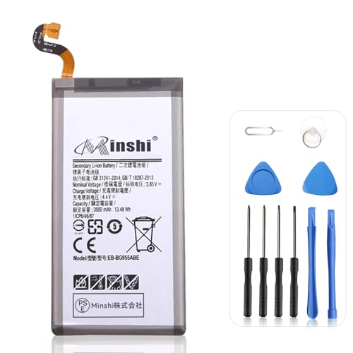 MINSHI Samsung�Ή� S8+ S8Plus SM - G9 G955 G9550 EB - BG955ABE �o�b�e���[ - 3.85V�A3500mAh �݊��o�b�e���[ �C���p��t�H��t��2026CL
