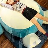 TiNGiLL Giant Bean Bag Chair Cover Unstuffed Large Size Bed Pillow Plush Toy Storage Bean Bag for Holiday Birthday Gifts (150cm/59inch, Sleep Style)