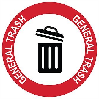 Graphical Warehouse General Trash Floor Sign-38