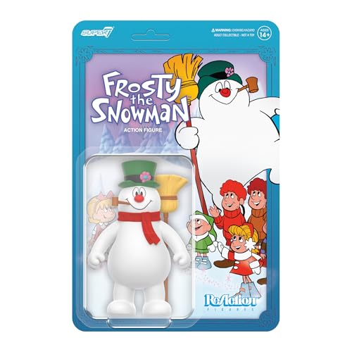 Super7 Frosty The Snowman - 3.75' Frosty The Snowman Action Figure with Accessory Classic TV Collectibles and Retro Toys