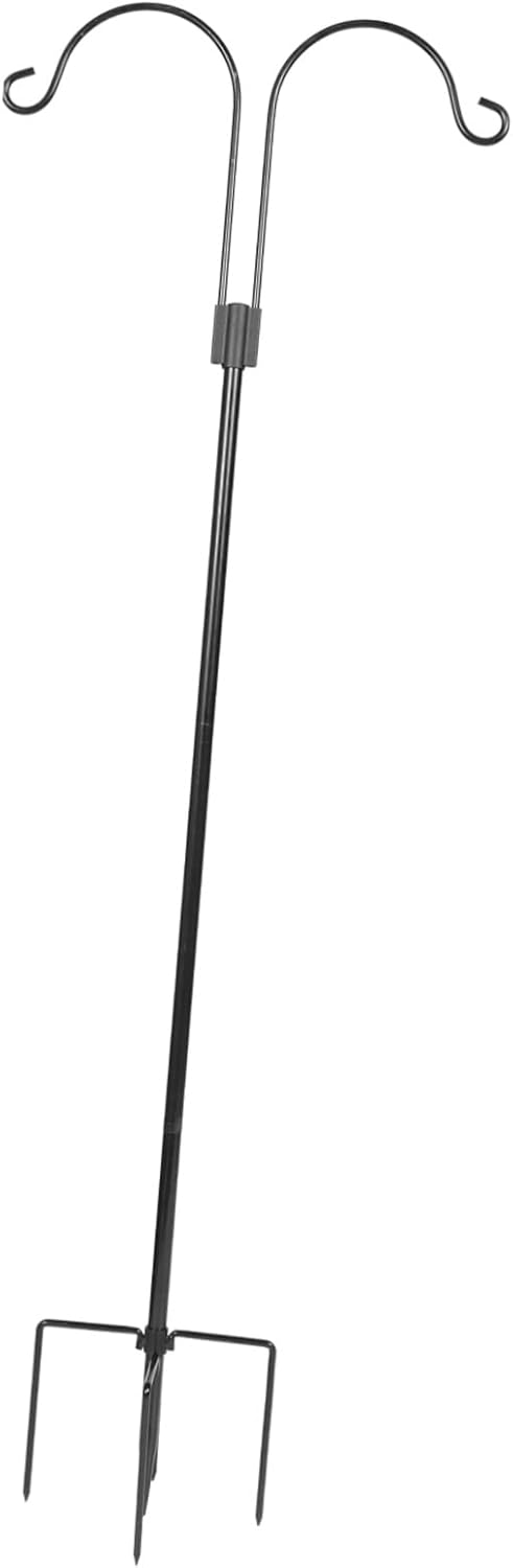 Multi-Functional Shepherd Hook Iron Material Hanging Hook Flagpole Streetlamp Ground Garden Wedding Decor Accessory