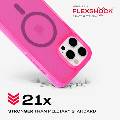 Image of Tech21 EvoArmor for iPhone 16 Pro Max - Compatible with MagSafe - Impact Protection Case 21x Military Standard Tested in Pink