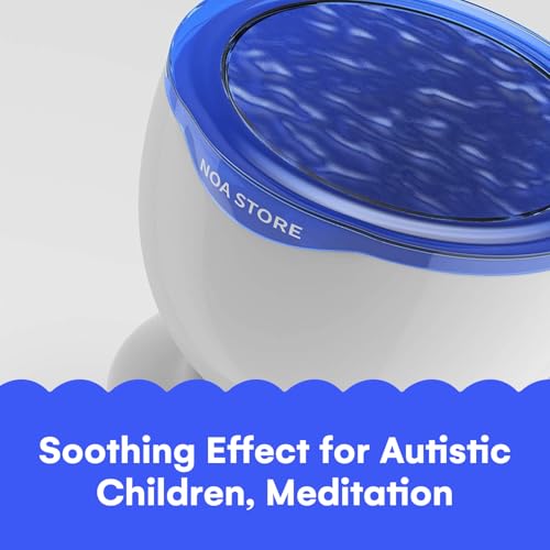 Noa Store Sensory LED Room Lights - Light Projector for Bedroom - Ocean Waves Projection Lamp with Calming Music - Night Light for Kids - Blue Ceiling Projector Lamps for Adults and Children - Thumbnail 6