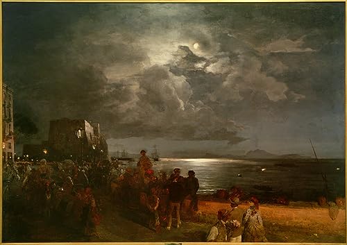 Tableau Célèbre Oswald Achenbach Impression sur Toile pour Habiller un Grand Mur Vide