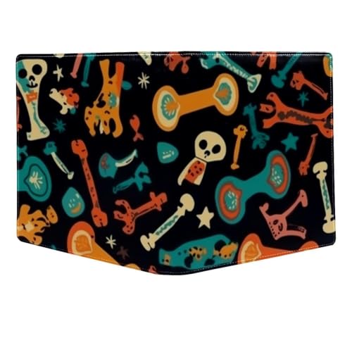 Funda de libro de piel sintética premium Dog Bones con ajuste preciso de 9.8x11 4