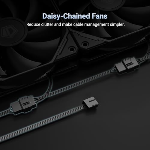 ID-COOLING FX240 PRO Liquid CPU Cooler for Desktop - 240mm AIO Cooler, 2 x 120mm High-efficient Fans, Special CD Pattern Pump Header, Intel & AMD Compatible - Image 6