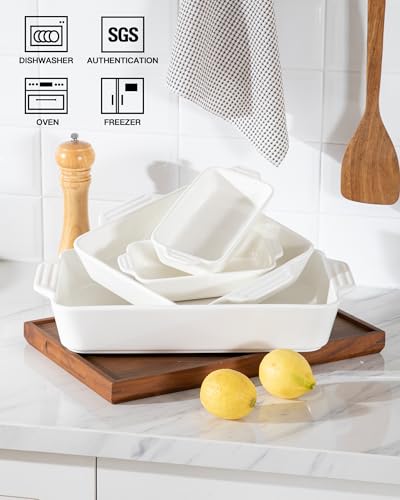 Save 35% on Sweejar Ceramic Bakeware Set of 4 Casserole Dishes - Image 3