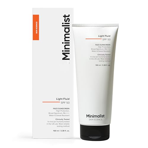 Minimalist Light Fluid Sunscreen SPF 50 for Oily Skin (PA++++) | ...