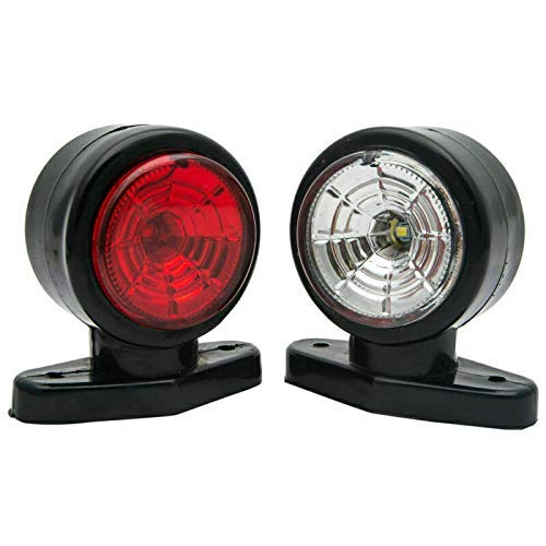 Luz de señal de giro de remolque de camión Riloer 10-30V marcador lateral bicolor