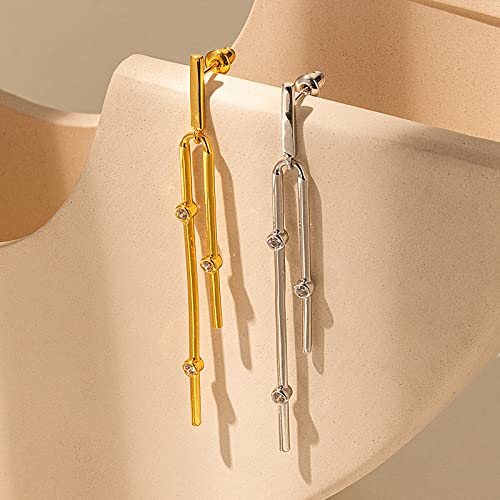 C.paravano Crystal Droplet Earrings | Gold Earrings For Women | Crystal Earrings | Drop Earrings For Women | Dangling Earrings For Women | Fine Earrings #TOP4