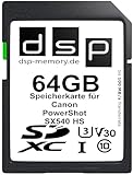 Tarjeta de Memoria Profesional V30 para Canon PowerShot SX540 HS (64 GB)