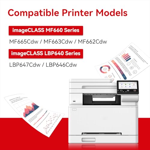 Image of MYTONER 075 Toner Cartridge Set Compatible Replacement for Canon 075 075H Toner Cartridge for Color imageCLASS MF662Cdw MF663Cdw MF665Cdw MF660C LBP646Cdw LBP647Cdw LBP640C Printers (4 Pack CRG-075)