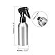 sourcing map Aluminium Nachfüllbarer Behälter Sprühflasche mit Feinnebelsprüher 3oz/100ml