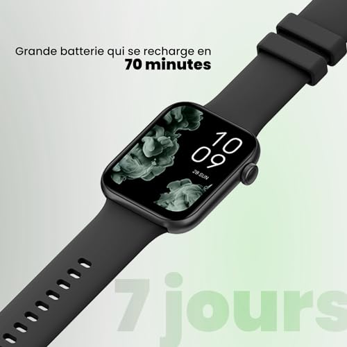 Montre intelligente Android iOS SPC Smartee Duo 2 avec bracelet interchangeable noir vert - 4