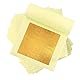 24 Karat Echte Blattgold, 30 Blatt Echte Blattgold Flocken für Basteln, 4,33 x 4,33 cm