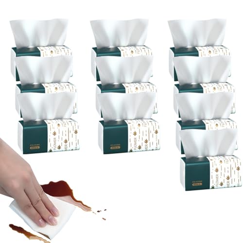 Yplkm Pañuelos Para Coche | Papel Higiénico 4 Capas,Pañuelo Suave Multiusos Para Limpieza De Cara Nariz Baño Cocina Viaje Escolar Y Automóvil
