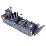 OyaDm Military Landing Craft Vehicle Personnel Higgins Boat Car Model WW2 World War II Building Block Toys for Kids Aged 6-14 and Adults.