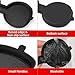Auovo 3D Cup Holder Inserts for Toyota RAV4 Accessories 2025 2024 2023 2022 2021 2020 2019 Silicone Center Console Cup Holder Coaster Liner Mat Pad Interior Trims (Black, 2pcs kit)