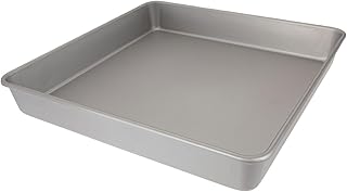Hobby Lobby Sunny Side Up Bakery Square Aluminum Baking Pan, 12 x 12 x 2 inches, Non-Microwave Safe, Birthday, Holidays, Sweet Treats