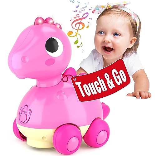 Image of HOLA Baby Toys 18 Months Touch & Go Toys for Year Old Girl Birthday Gift - Crawling Baby Girl Toys with Music & Light Infant Toys Month Old Baby Toys for Girls Baby Toys 18 Months