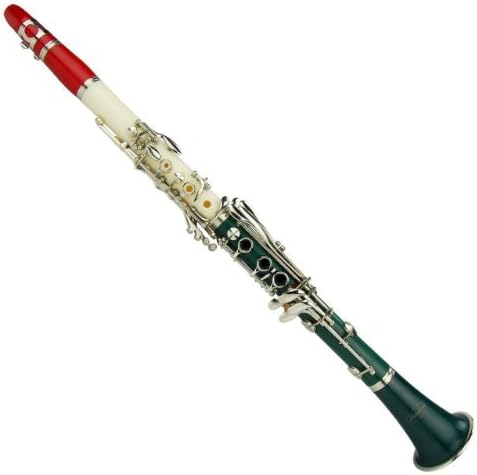 Tri Color Green White Red ABS Clarinet for Band Students Beginners Starter Adult Teen Kids