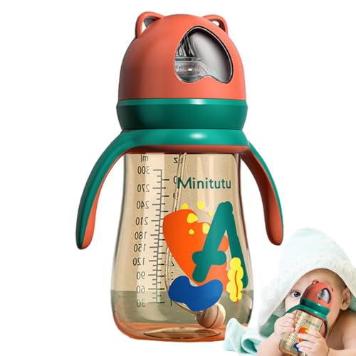 Biberones Para Bebés Recién Nacidos, Biberones | Botellas recién nacidas de dibujos animados - Biberones para recién nacidos, biberón de 300ml de cuello...