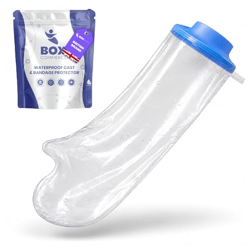 Box Commerce Adult Arm Cast Protector for Showering Swimming - Comfortable Soft Silicone Waterproof Cover for Bandages Casts Wounds Burns - Reusable Waterproof Bag - 6 cm ring